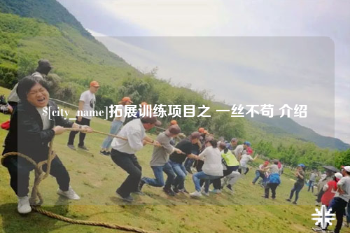 金华拓展训练项目之 一丝不苟 介绍